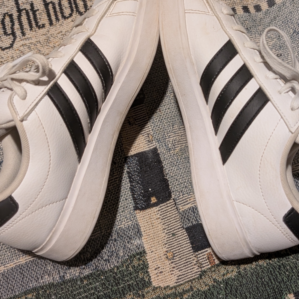 Adidas White and Black Sneakers